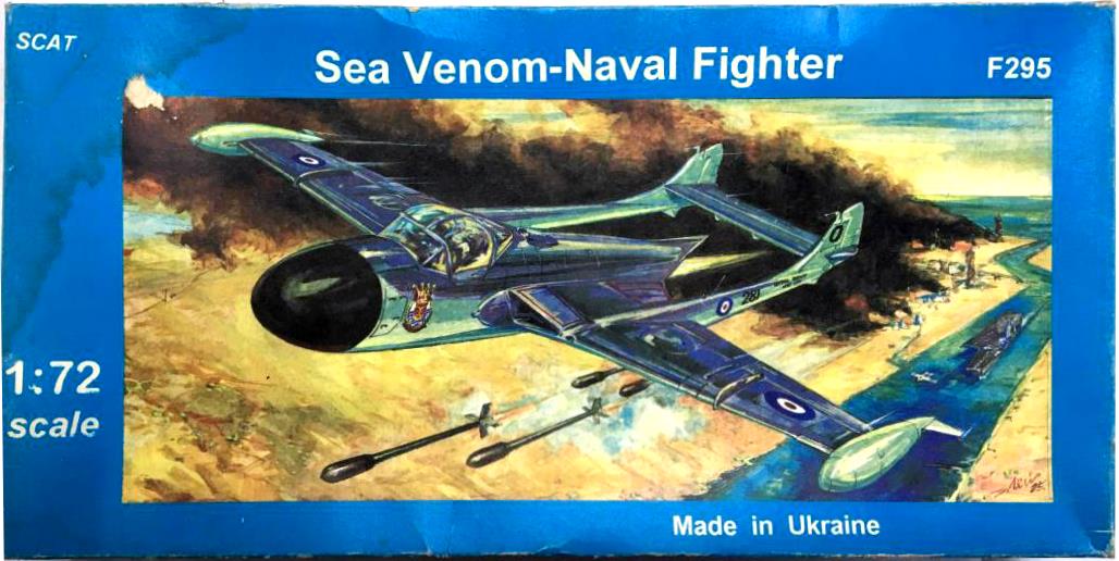 Верх коробки SCAT F295 Sea Venom-Naval Fighter